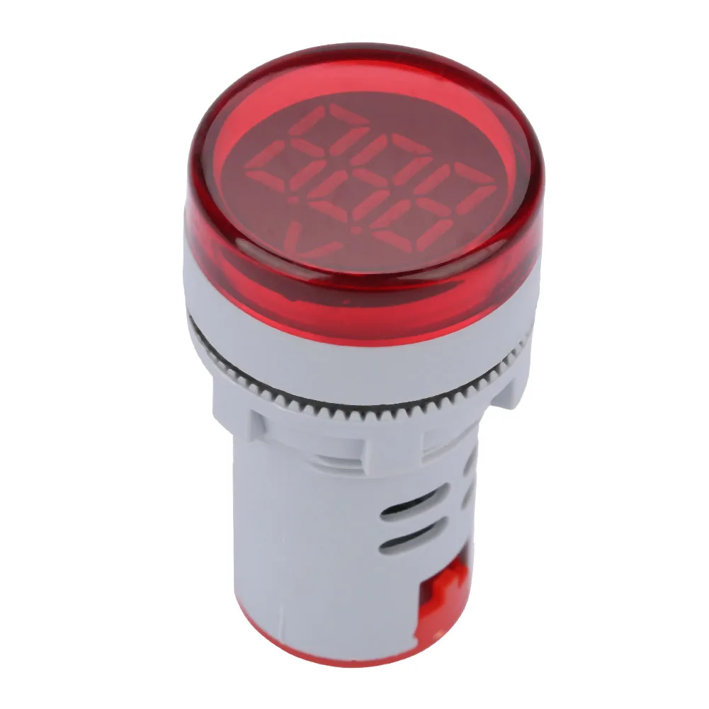 

LED Voltmeter Signal Light Digital Display DC Voltage Meter Indicator Round Lamp Tester (Red) Voltmeter Voltmeter Voltmeter