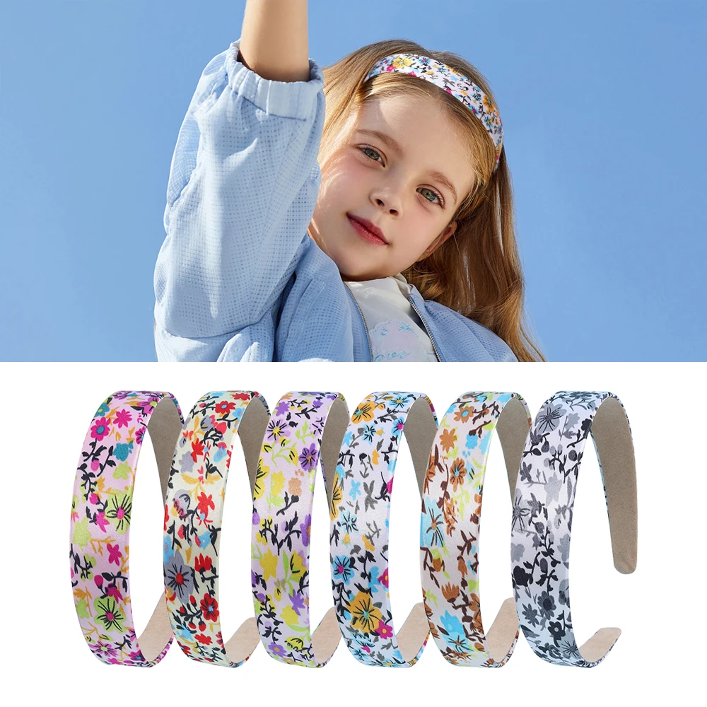 

2023 New Hot Selling Floral Wide Edge Headband Fashion Headband Washing Out Hair Accessories Headwear Manufacturers Direct Sales