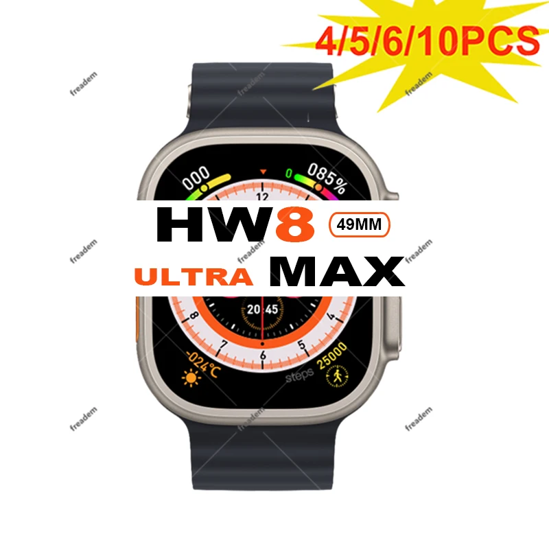 

HW8 Ultra Max Smart Watch Series 8 Ultra 8 49mm Dail Call NFC Heart Rate Blood Pressure Women Smart Watch PK DT8 Ultra W68 Ultra