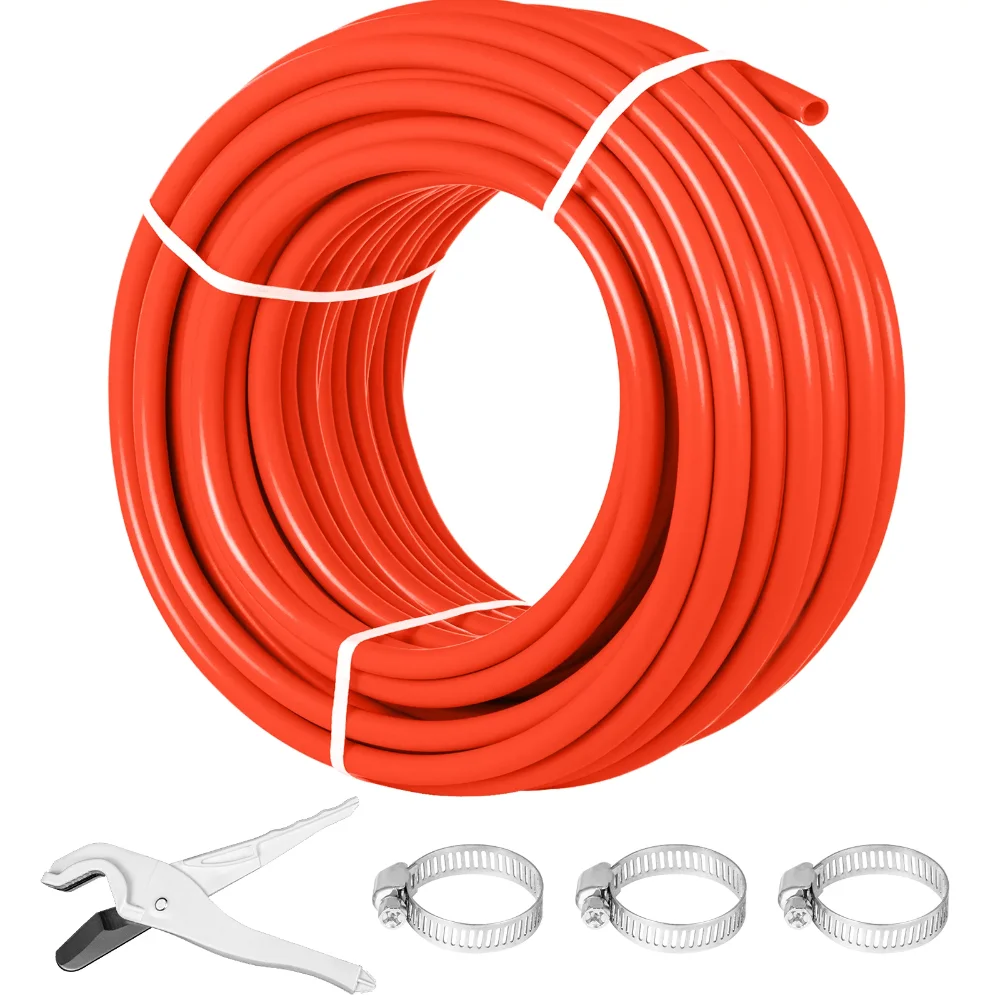 

Oxygen O2 Barrier PEX Tubing - 1/2 inch X 300 FT Pex Tube Coil - PEX-B Pipe for Residential Radiant Floor Heating Pex Pipe