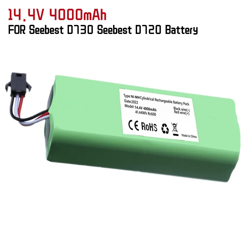 

1-2 Pack 14,4 V 3000mAh/4000mAh NI-MH Akku Für Seebest D730 Seebest D720 Ecovacs Spiegel CEN360 Roboter Staubsauger Teile