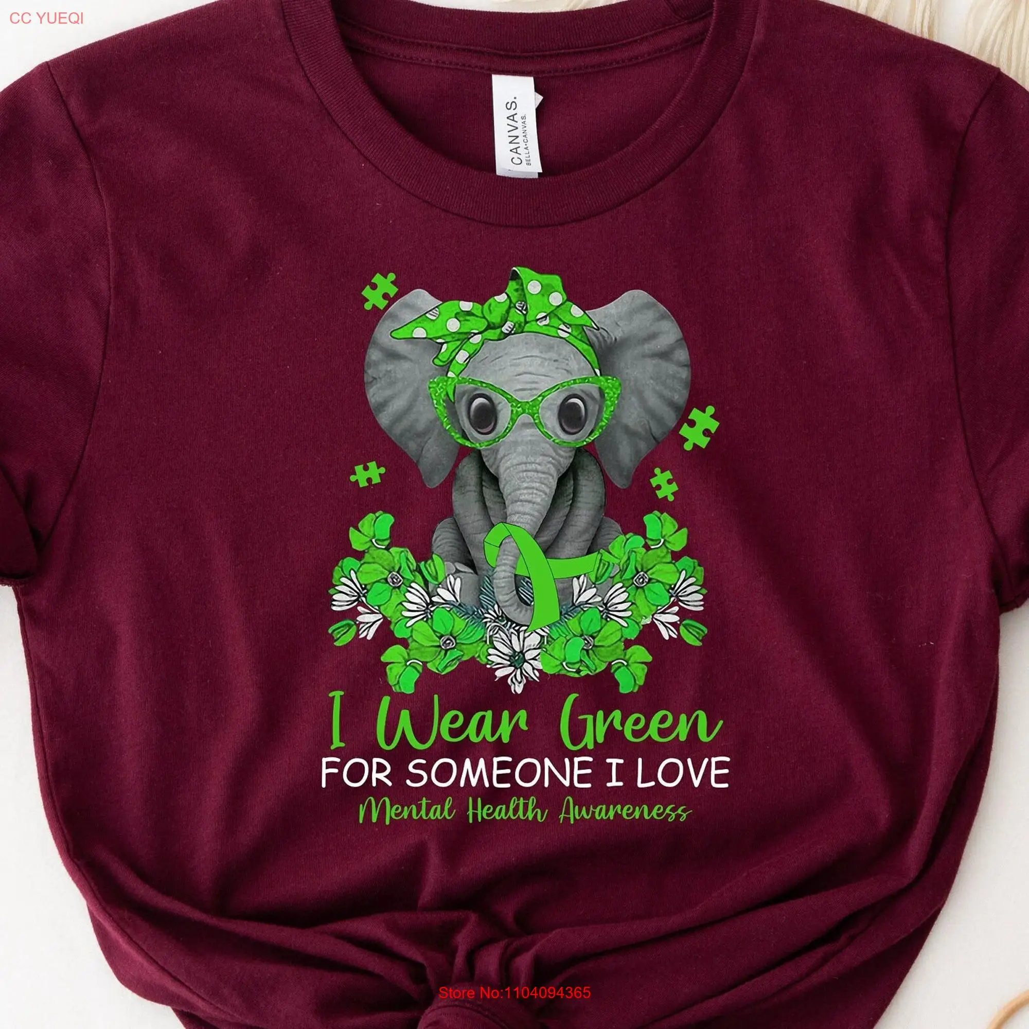 Я ношу зеленую футболку для информирования о психическом здоровье терапевта