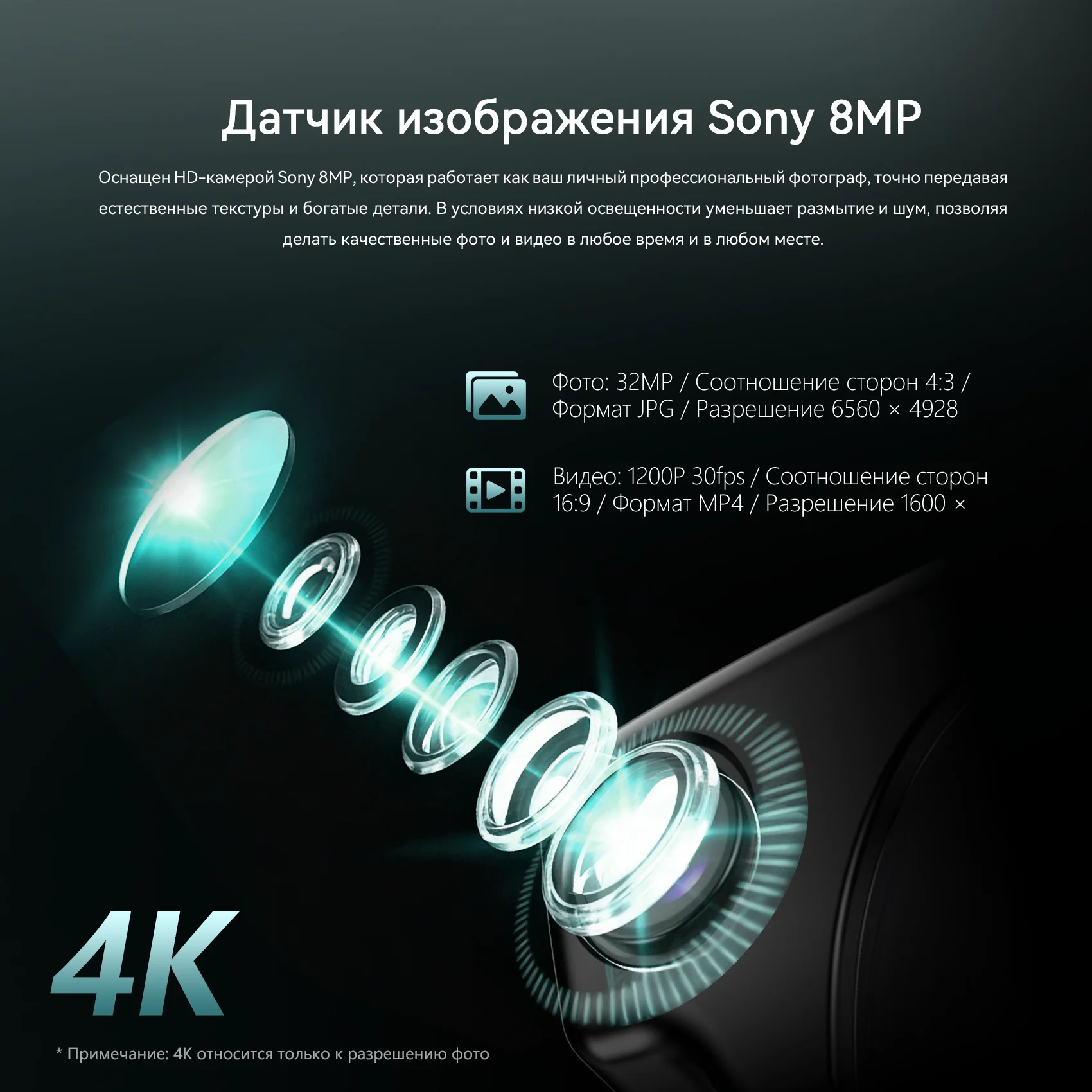 Фото Умные очки Blackview BV300 4K 8MP с функцией AI-переписки, видеозаписью, переводом на 150+ языков, женские солнцезащитные очки, линзы в комплекте бесплатно. №5