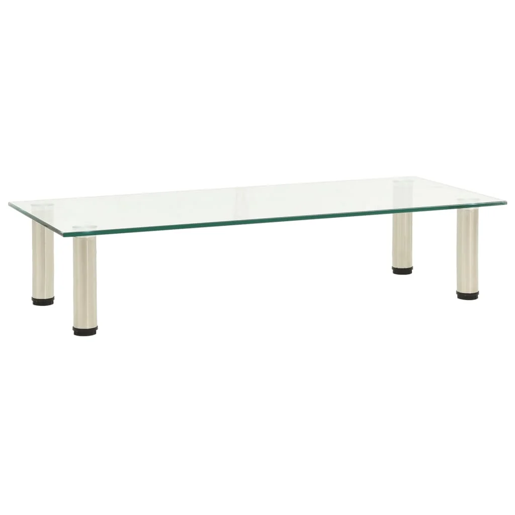 

Transparent TV cabinet 80x35x17 cm tempered glass