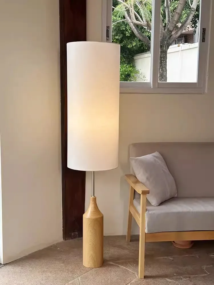 

Floor lamp ins minimalist Nordic living room, bedroom, study, homestay, vertical bedside lamp,floor atmosphere desk lamp