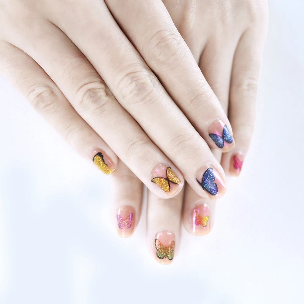 VeeCharm-тату с блестками в виде бабочки для девочек товары дня рождения вечеринки