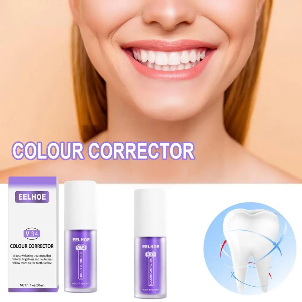 

Sdotter 30ml Whitening Toothpaste Fresh Protect Enamel Remove Mouth Smell Herbal Stains Removal Oral Teeth Toothpaste for Home U