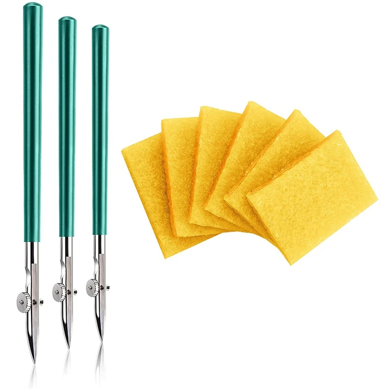 

3PCS Art Ruling Pen Set, Masking Fluid Pen With 6 Pieces Glue Residue Eraser For Applying Masking Fluid Line Work