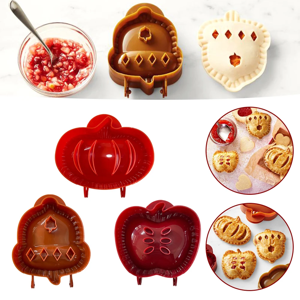 

3pcs/set Apples Pie Mould Christmas Baking Multifunctional Bakeware Dessert Mold Fall Hand Pie Molds Set Kitchen Supply