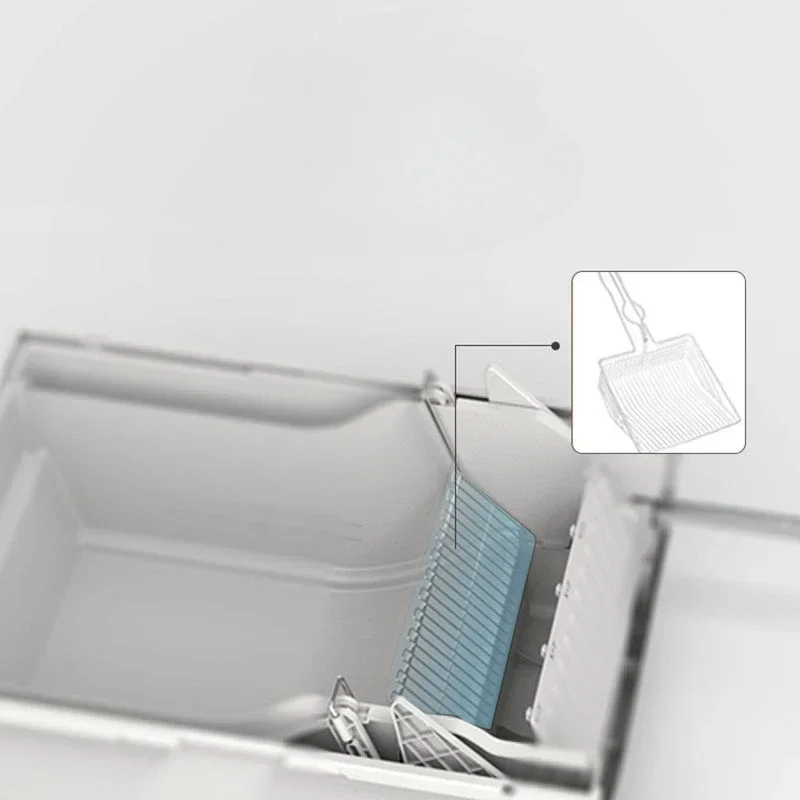 Полуавтоматический контейнер для кошачьего туалета закрытый дизайн с легкой