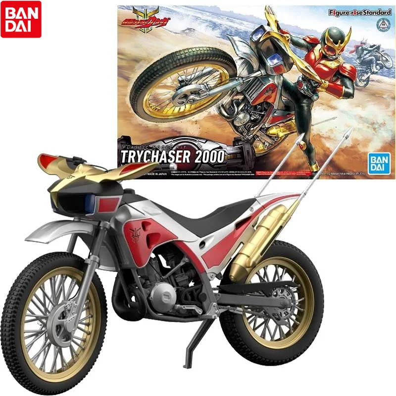 

Bandai Genuine Kamen Rider Anime Figure Kuuga Motorcycle TRYCHASER 2000 Collection Gunpla Anime Action Figure Toys for Children