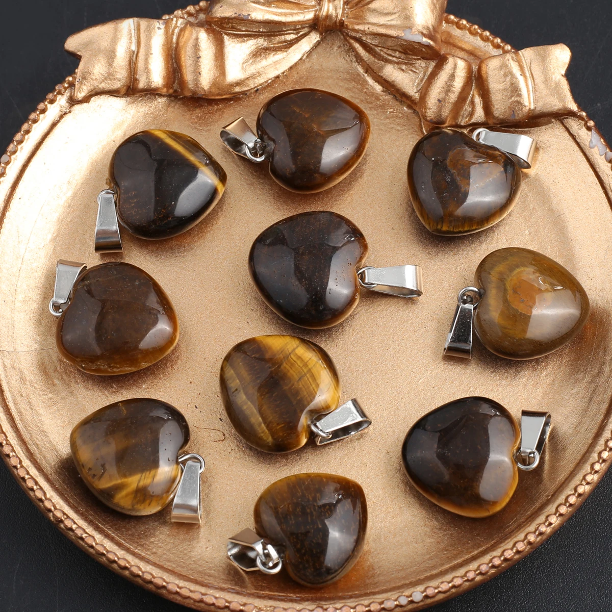 3 шт., Маленькая подвеска «тигровый глаз»