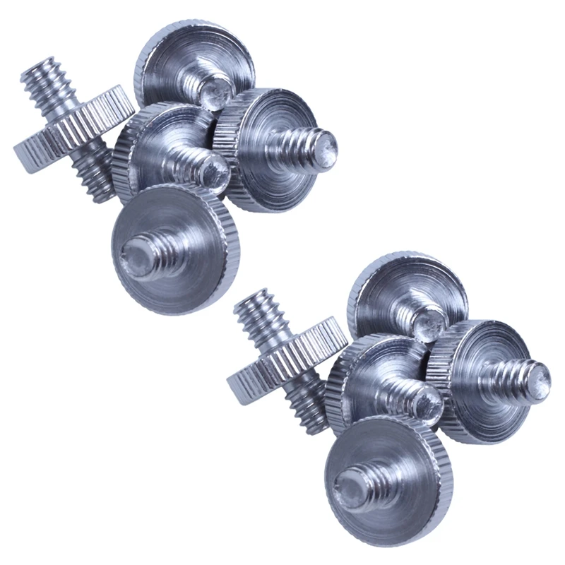 

RISE-10 Pieces 1/4 Inch Male To 1/4 Inch Male Threaded Screw Adapter For Camera Cage/Shoulder Rig/Tripod/Socket Studio