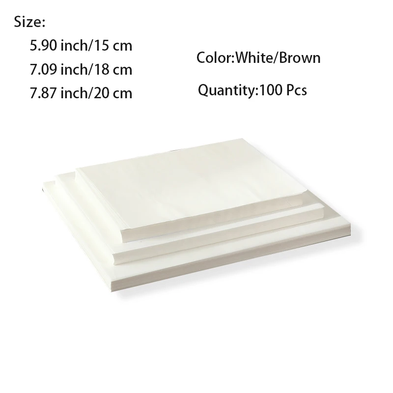 100 шт. бумага для выпечки маффинов устойчивая к высоким температурам масляная