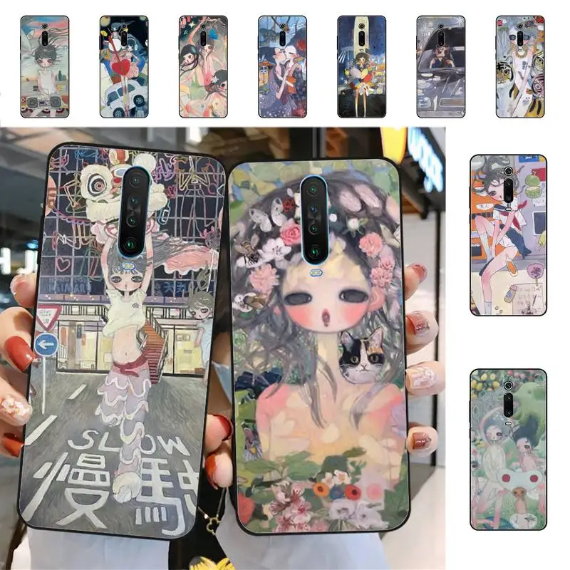 

Aya Takano Phone Case for Redmi 5 6 7 8 9 A 5plus K20 4X S2 GO 6 K30 pro