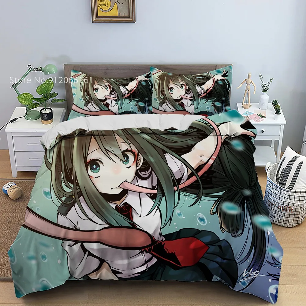 

Cartoon Teenager Animation Bedding Set My Hero Academia Duvet Cover 2/3 Pieces For Bedroom Bed Cover Set Pillowcase (No Sheet