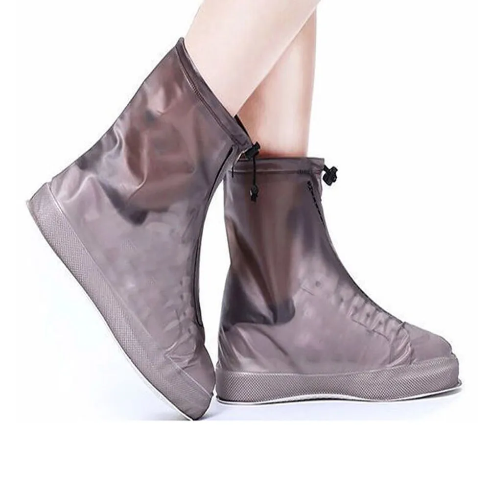 

Reusable Rain Boot Cover Bicycle Waterproof Overshoe Wear Resistant Men Women Shoes Covers For Rain Flats Ankle Boots Cover