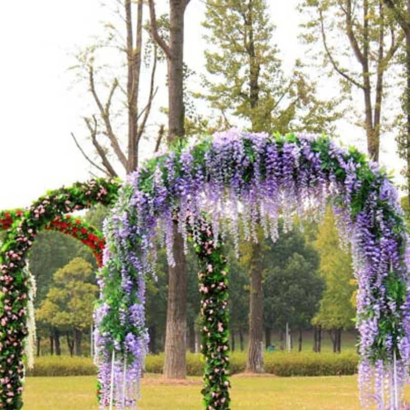 

Artificial Wisteria Decoration Ceiling Flower Rattan Wedding Rattan Silk Plastic Flower Rattan Wedding Decoration