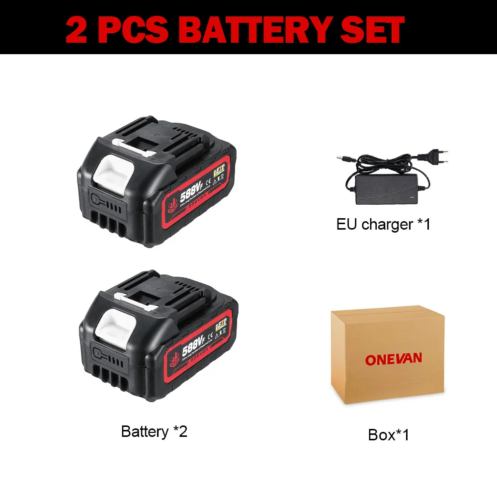 

ONEVAN Аккумулятор литий-ионный 21В 22900 мАч 588VF