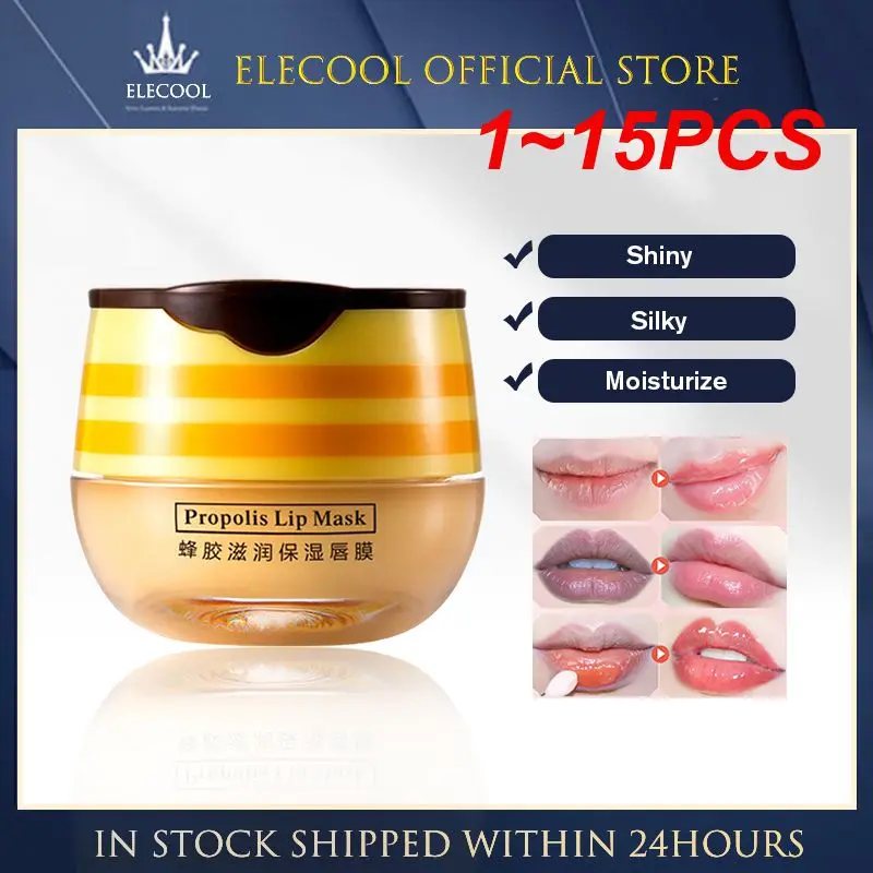 

1~15PCS Honey Lip Balm Nourishing Lipstick Base Fades Lip Line Lip Base Makeup Moisturizing Lips Care Mask Lip Bee Balm