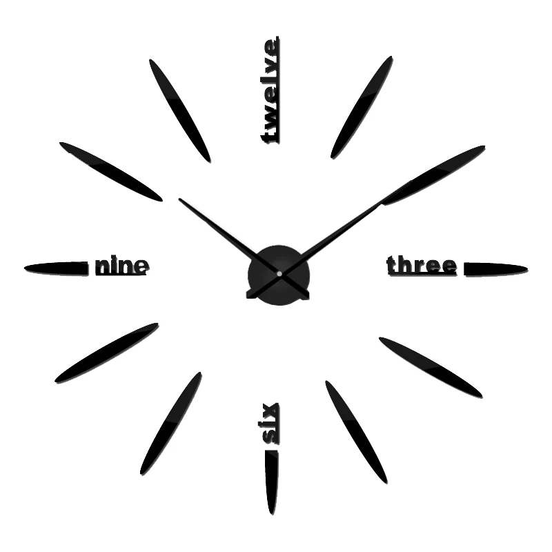 

Nordic Large Wall Clock Modern Design 3d Wall Decal Digital Clock Living Room Decoration Accessories Relogio De Parede Home Deco