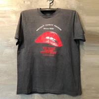 oversize sexy red lips print t shirt vintage loose short sleeve