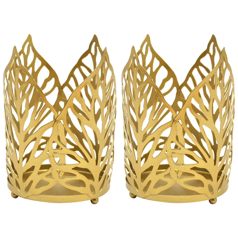 

2pcs Metal Hollow Sticks Holders Wedding Stands Holder