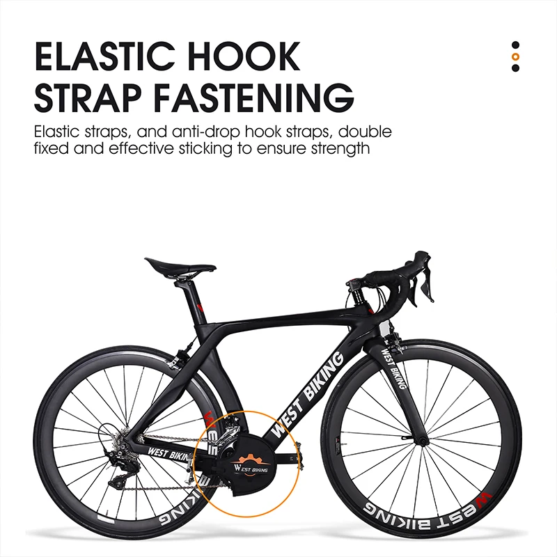 WEST BIKING Bike Crankset Guard Waterproof Dustproof Chainring Protector Cover Pad MTB Road Bicycle Chainwheel Sprockets Cover