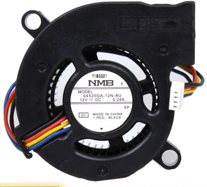 NMB 04520GA-12N-AU DC 12В 0.24A 45x45x20 мм 4-проводной вентилятор для охлаждения сервера