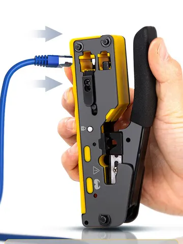 Инструмент для обжима RJ45 CAT6 ZoeRax - надежный и удобный — пример использования