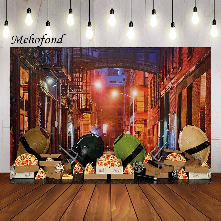 

Фон для фотографий Mehofond Городской Пейзаж сцены пицца мальчик 1-й день рождения торт разбивать Фотостудия