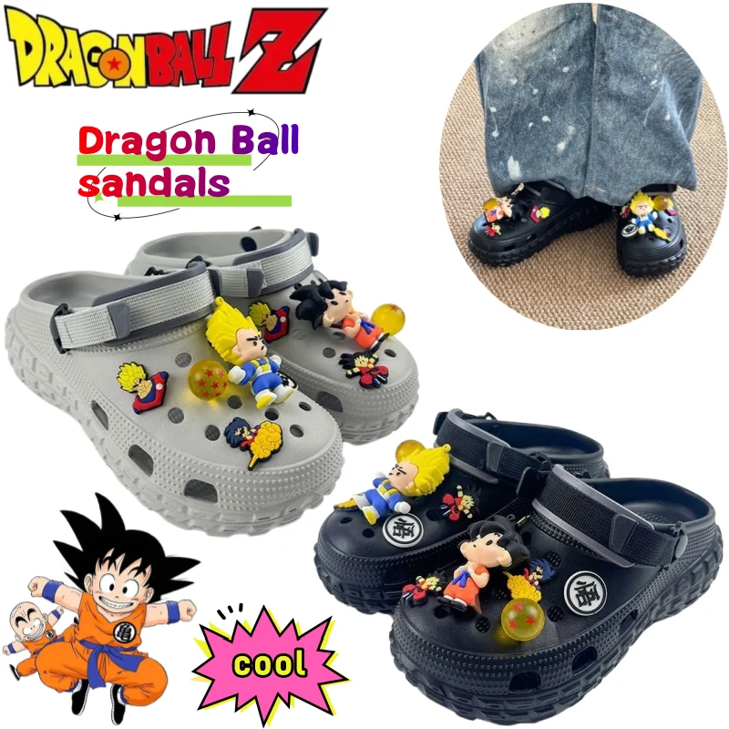 Фото Сандалии Dragon Ball Son Goku Kakarotte: стильные, универсальные, дышащие, нескользящие пляжные туфли для мужчин и женщин №1