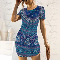 party dresses pattern prom line mini dress painted y2k spiral bodycon vortex summer woman 2022 color elegant women evening sexy