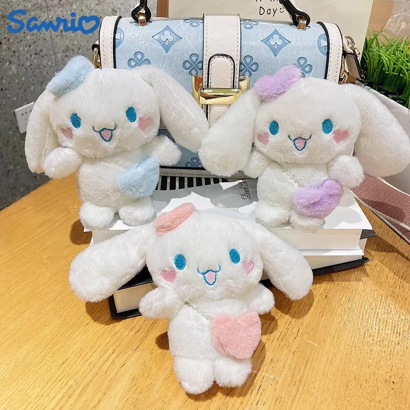 

2023 New Sanrio Cinnamoroll Plush Toy Cute Pendant Keychain Kawaii Japanese Cartoon Anime Doll Stuffed Soft Gift For Girl Kids
