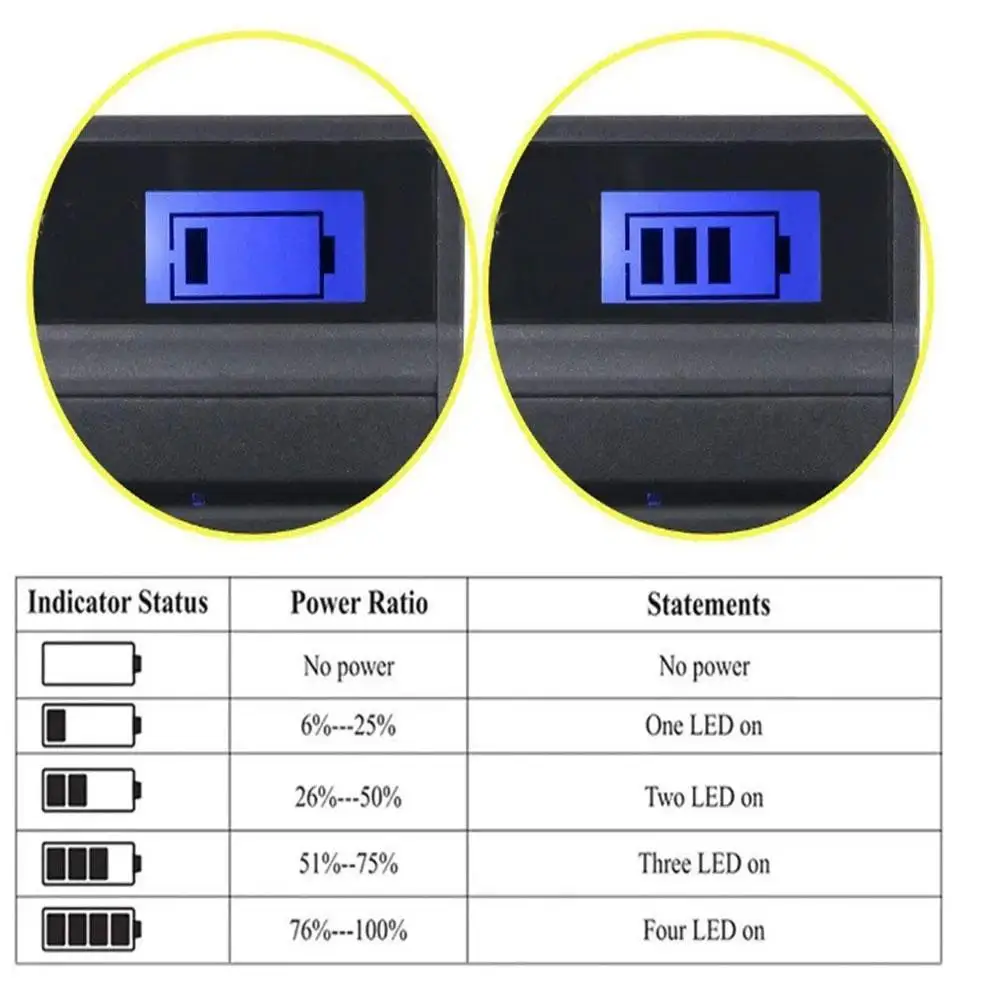 Зарядное устройство для аккумулятора LP-E5/E6/E8/E10 умное зарядное типа C