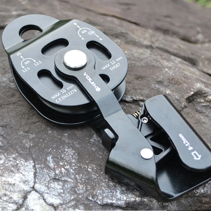 

Multi-functional Lifting Tool Pulley Ascenders Aluminum Alloy Pulley Lifter Heavy Objects Lifting Tool for Rescue Use M4YD