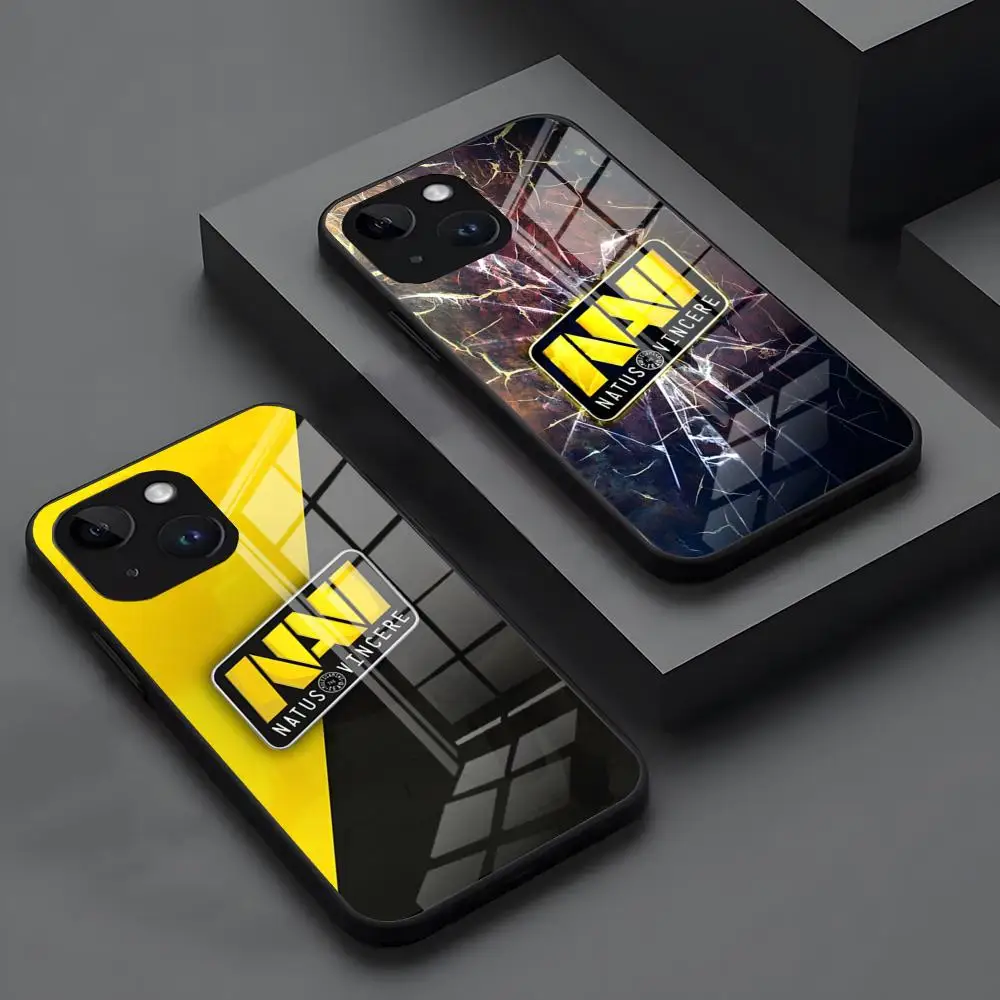Чехол для телефона Natus Vincere Navi IPhone 16 15 14 Pro 11 13 12 Mini 6 8 7 Plus SE Glass Luxury Design Cove