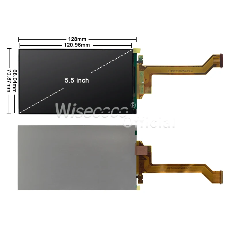 Wisecoco 5 дюймов 2k IPS дисплей 2560x1440 TFT LCD для Raspberry Pi Linux Android TV Box Macbook PS4/5 игровой экран с