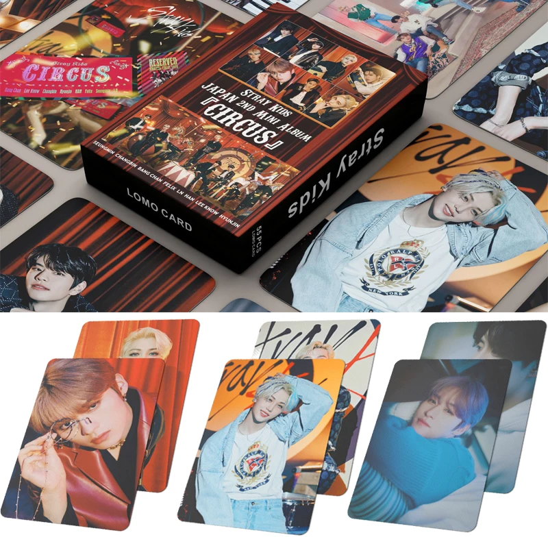 

54PCS/Set Kpop Stray Kids CIRCUS ODDINARY Album Lomo Cards Photocards Boys Photo Card Straykids Accessories Postcard Fans Gift