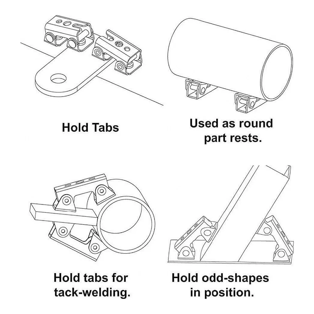 Магнитные V-образные зажимы 4 шт./компл. V-образный сварочный держатель прибор