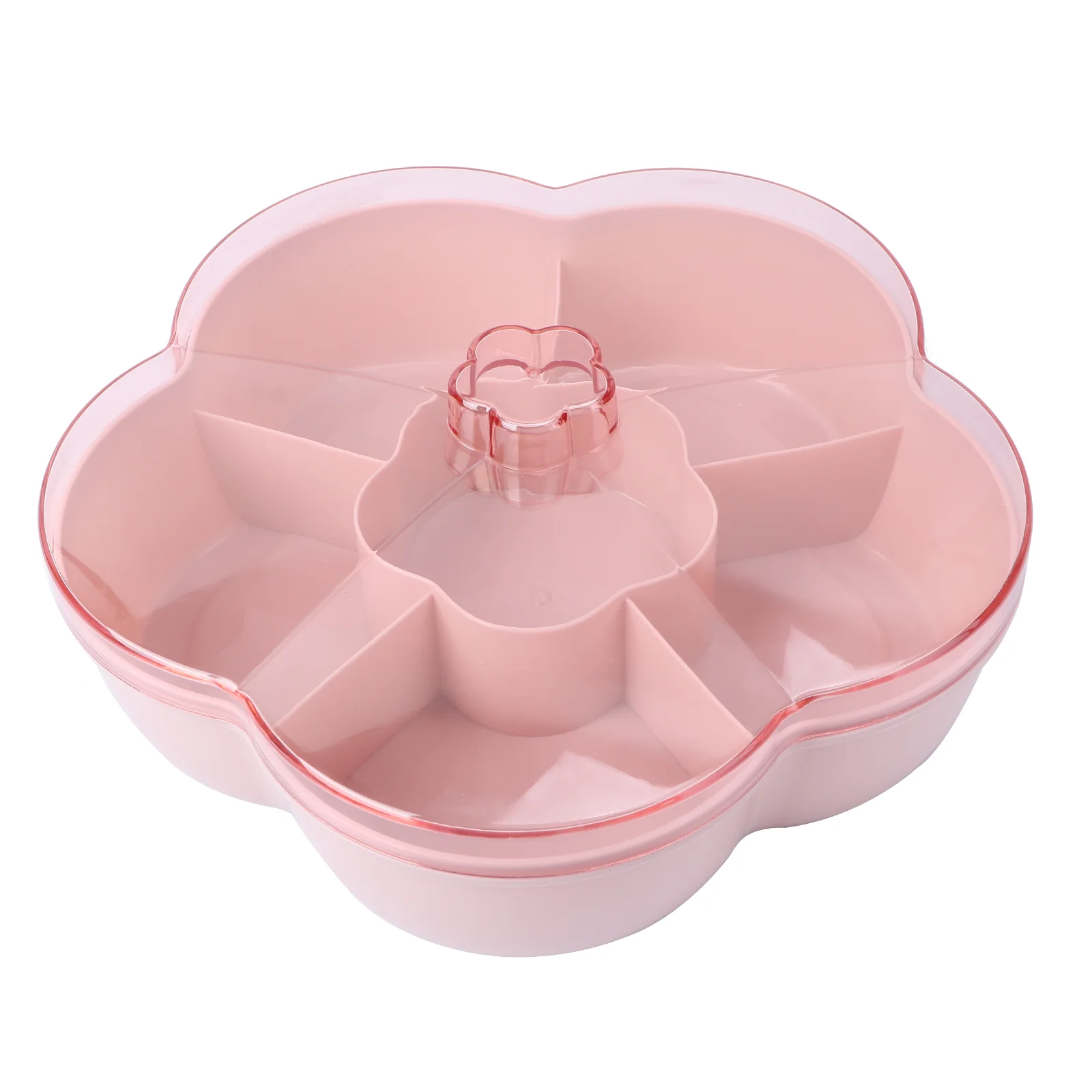 

1Pc Separated Candy Plate Candy Serving Containers Snack Platter Dish Compartment Cookies Plate Fruit Nut Plate