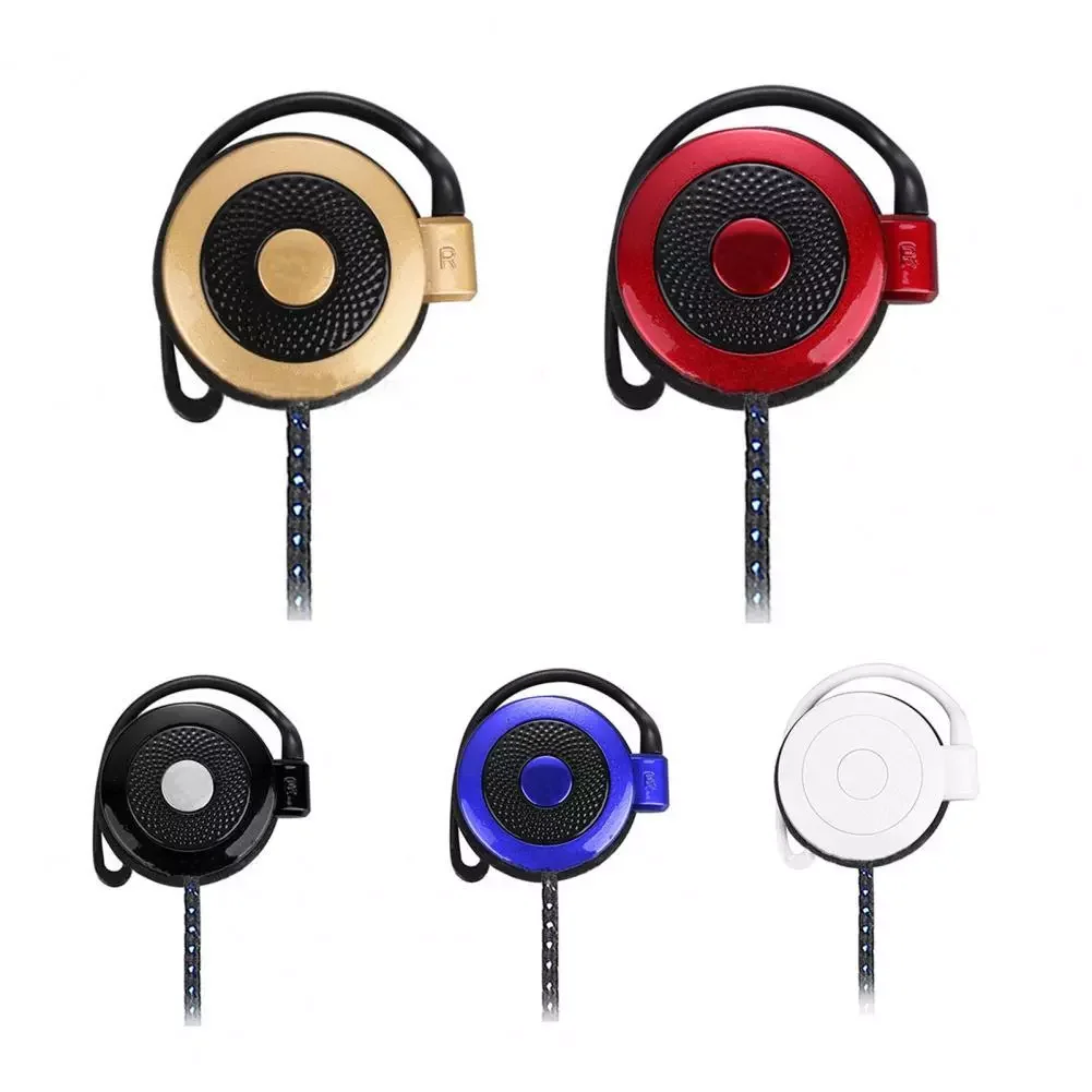 Купи Universal Portable Ear Hook Wired Earphone Headset Game Sport Mobile Phone Headset With Microphone for phone MP3 за 529 рублей в магазине AliExpress