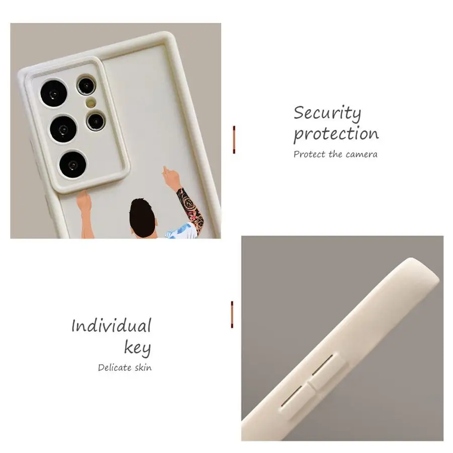 Телефонный чехол с номером футбола 7 10 для Samsung Galaxy A73 A72 A71 A54 A53 A52s A52 Φ A51 A55 A35 A25 A15 4G