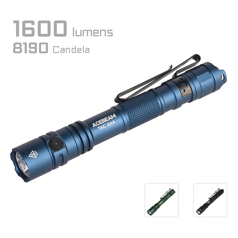 

ACEBEAM TAC 2AA фонарик 1600 люмен