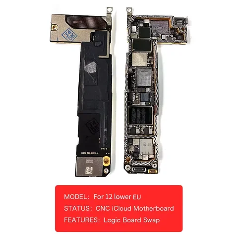 Материнская плата с ЧПУ для iPhone 12 Pro MAX Mini Logic Board Полировка Удаление замены основной полосы процессора Версия для США и ЕС без материнской платы Nand