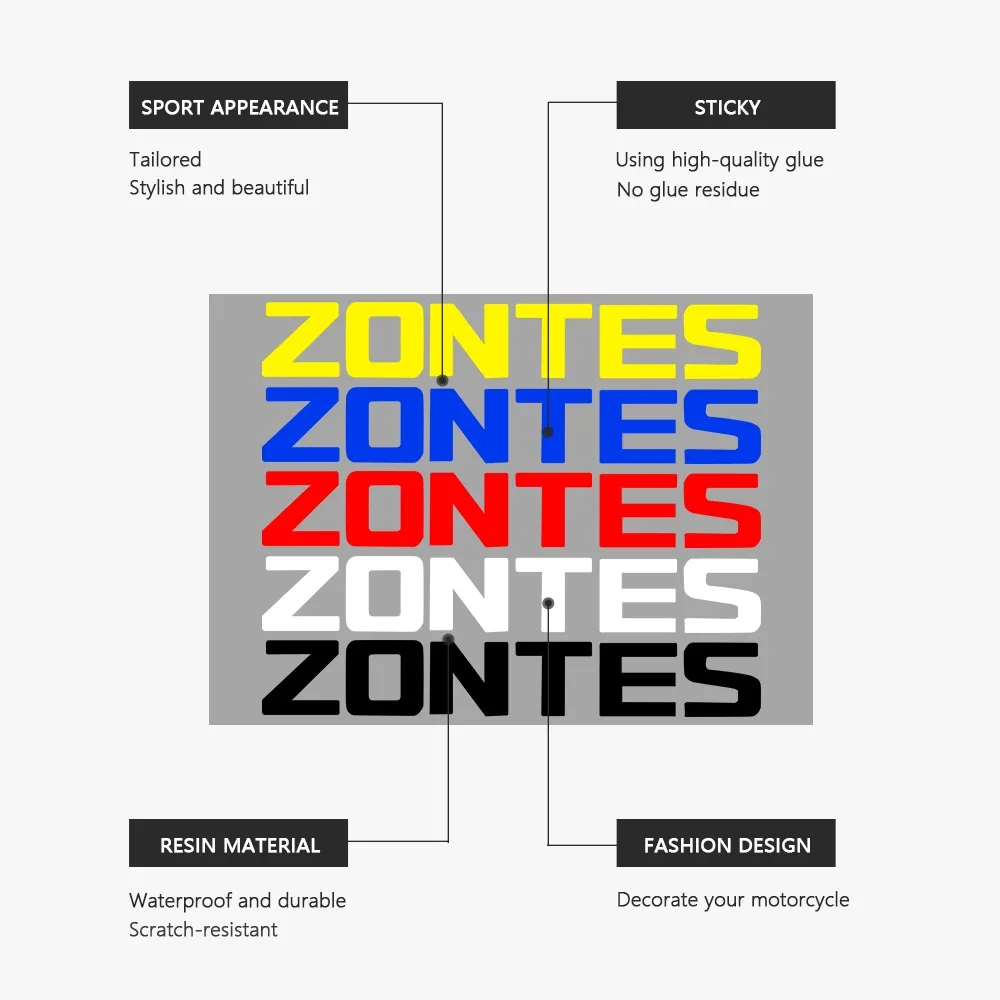 2 шт. водонепроницаемые наклейки для мотоциклов Zontes M125 310M R350 M310 R310 X310 X350 V310 T2 310 Z2 125