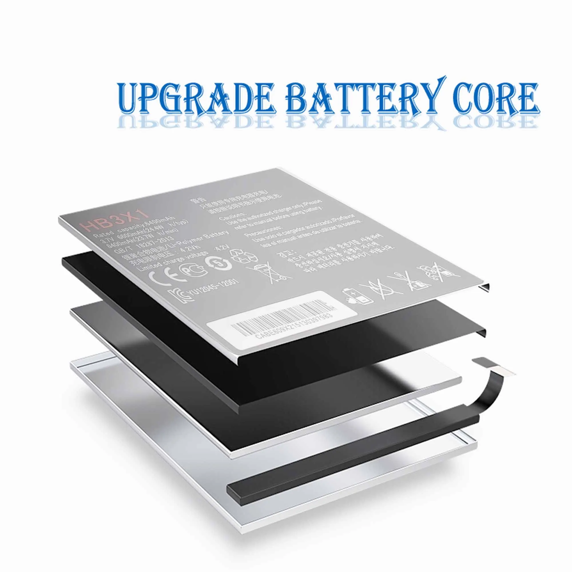 HB3X1 Battery For Huawei MediaPad 10 Link S10-201wa Media Pad 10Link S10 201wa Tablet Bateria 6400mah org replacement enlarge