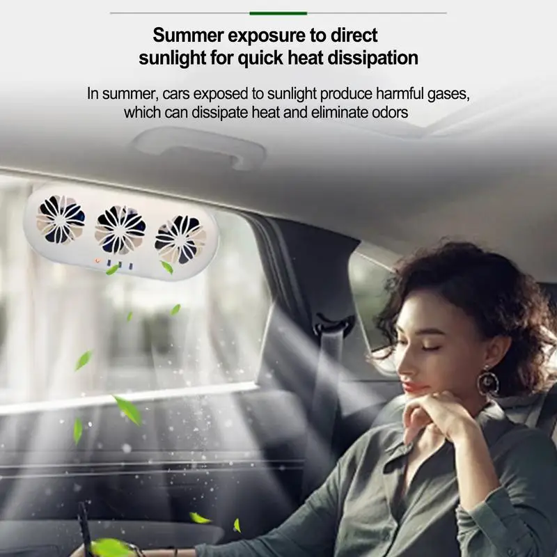 Автомобильный вентилятор на солнечной энергии Vortex USB Вентилятор для умных