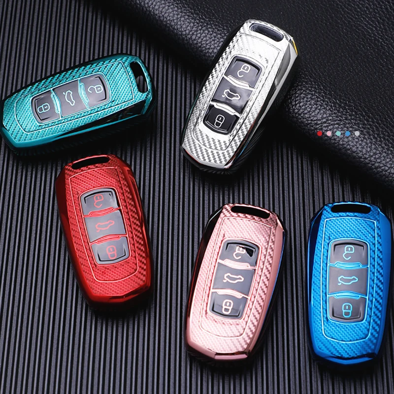 

Car Smart Key Case Cover Bag Fob Shell Keychain for Geely Atlas Boyue NL3 EX7 SUV GT GC9 Emgrand X7 Key Protector