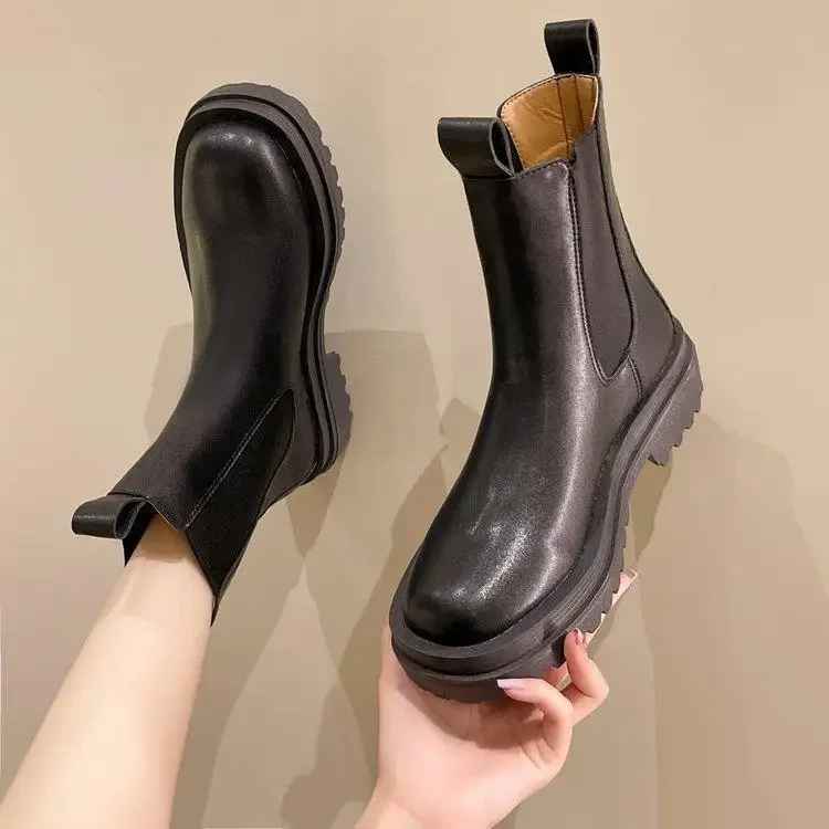 Женские ботинки martin больших размеров 35–43 утягивающие осенние в британском стиле